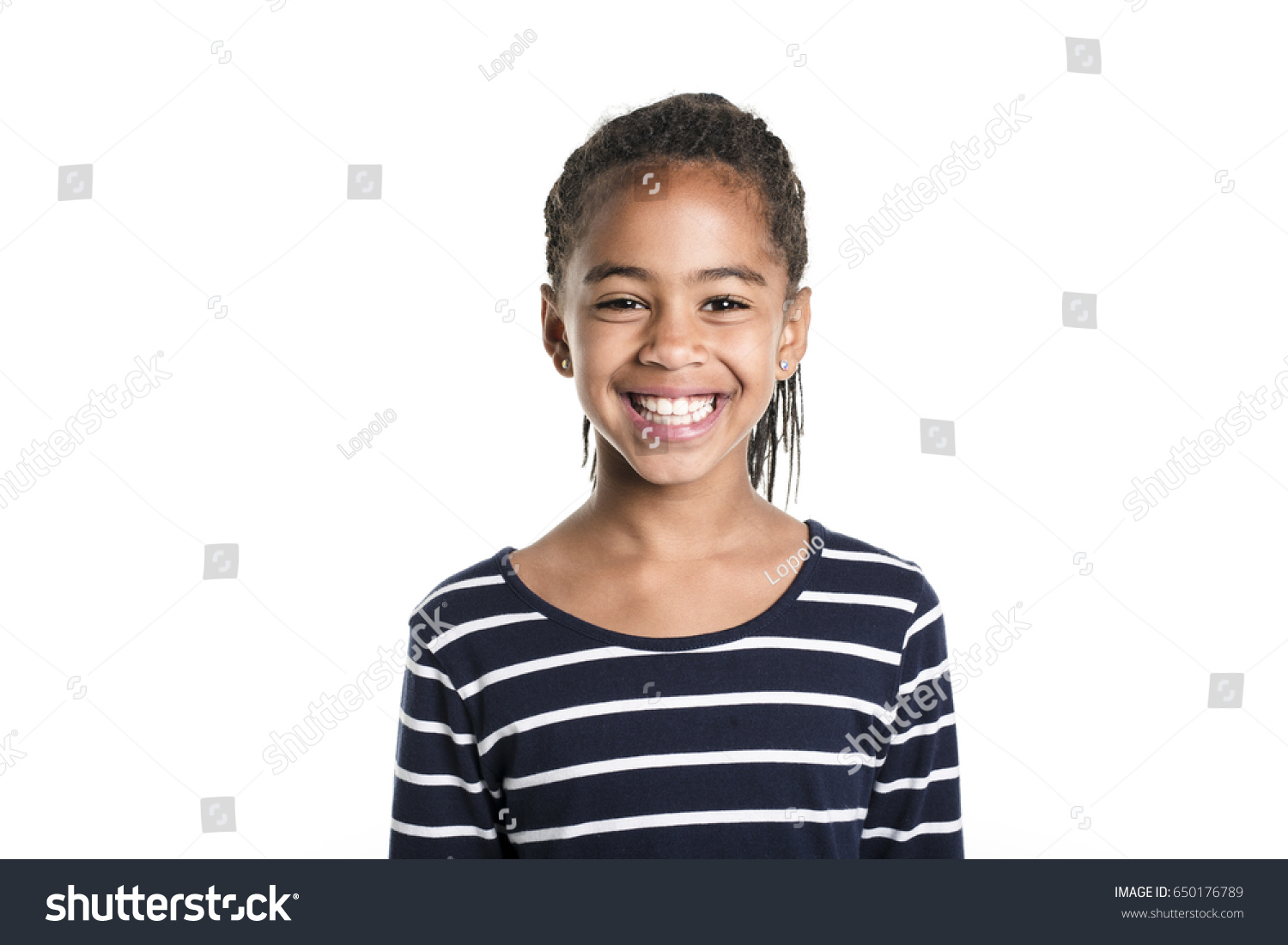 Adorable African Little Girl On Studio Stock Photo 650176789 | Shutterstock