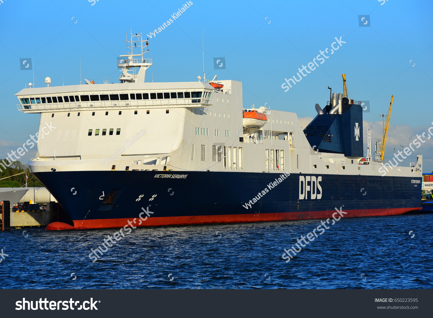 Klaipedalithuaniamay 26 Dfds Ship Victoria Seaways Stock Photo ...