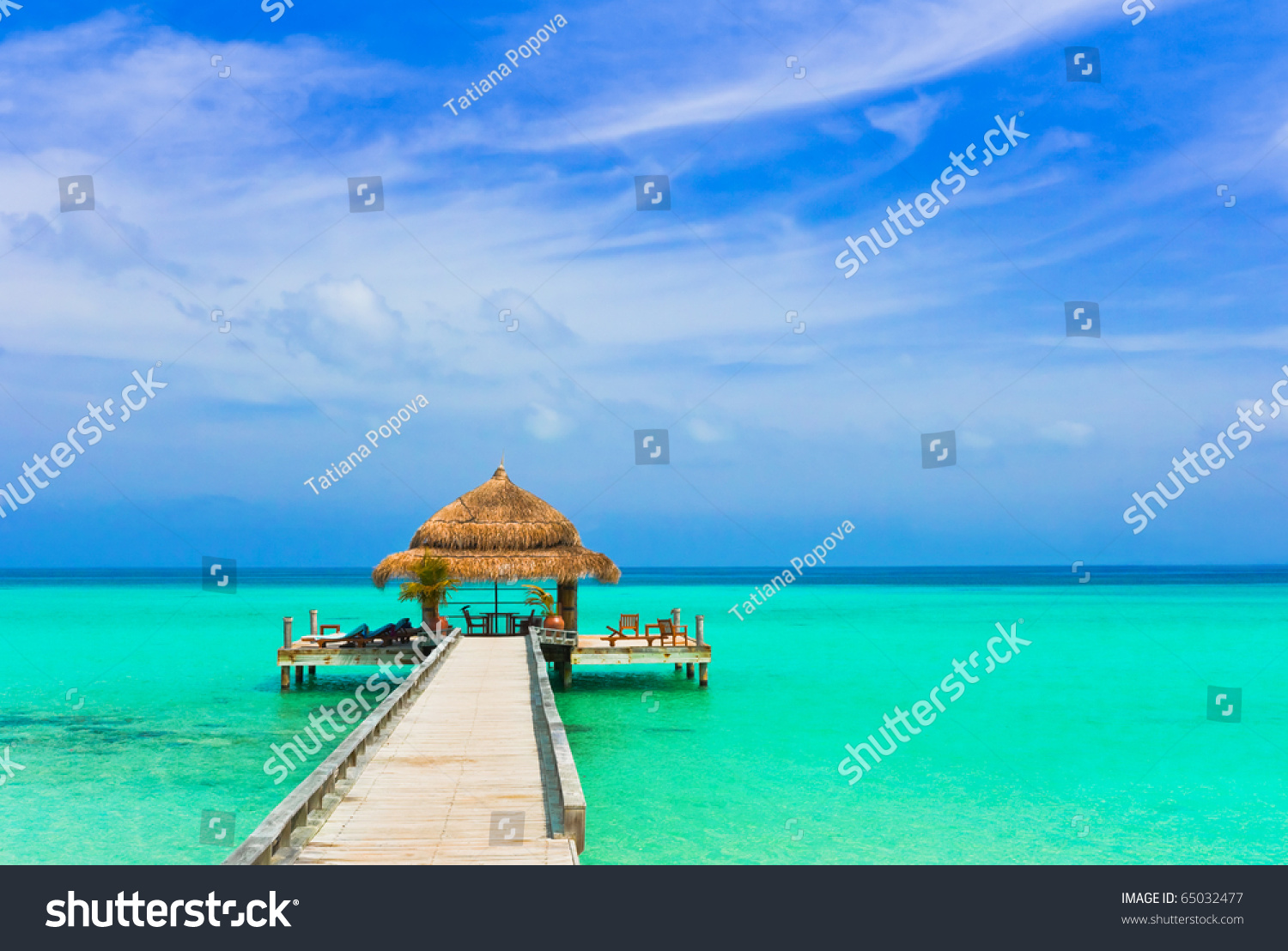 Water Cafe On Beach Pathway Stock Photo 65032477 | Shutterstock