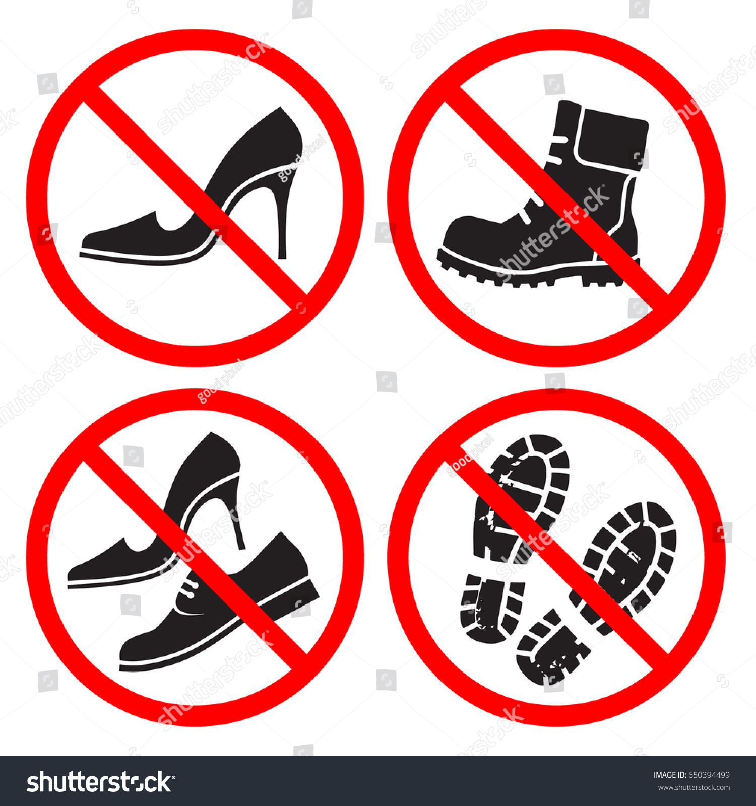Вход без сменной обуви запрещен табличка