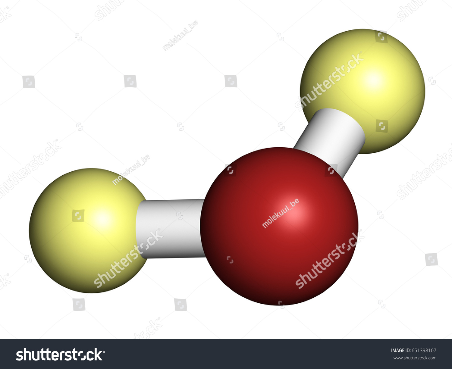 Deuterium Oxide Heavy Water Molecule 3d Stock Illustration 651398107 