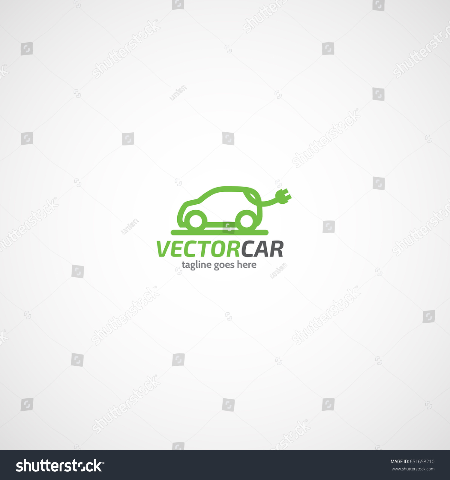 Electric Car Logo Stock Vector (Royalty Free) 651658210 | Shutterstock