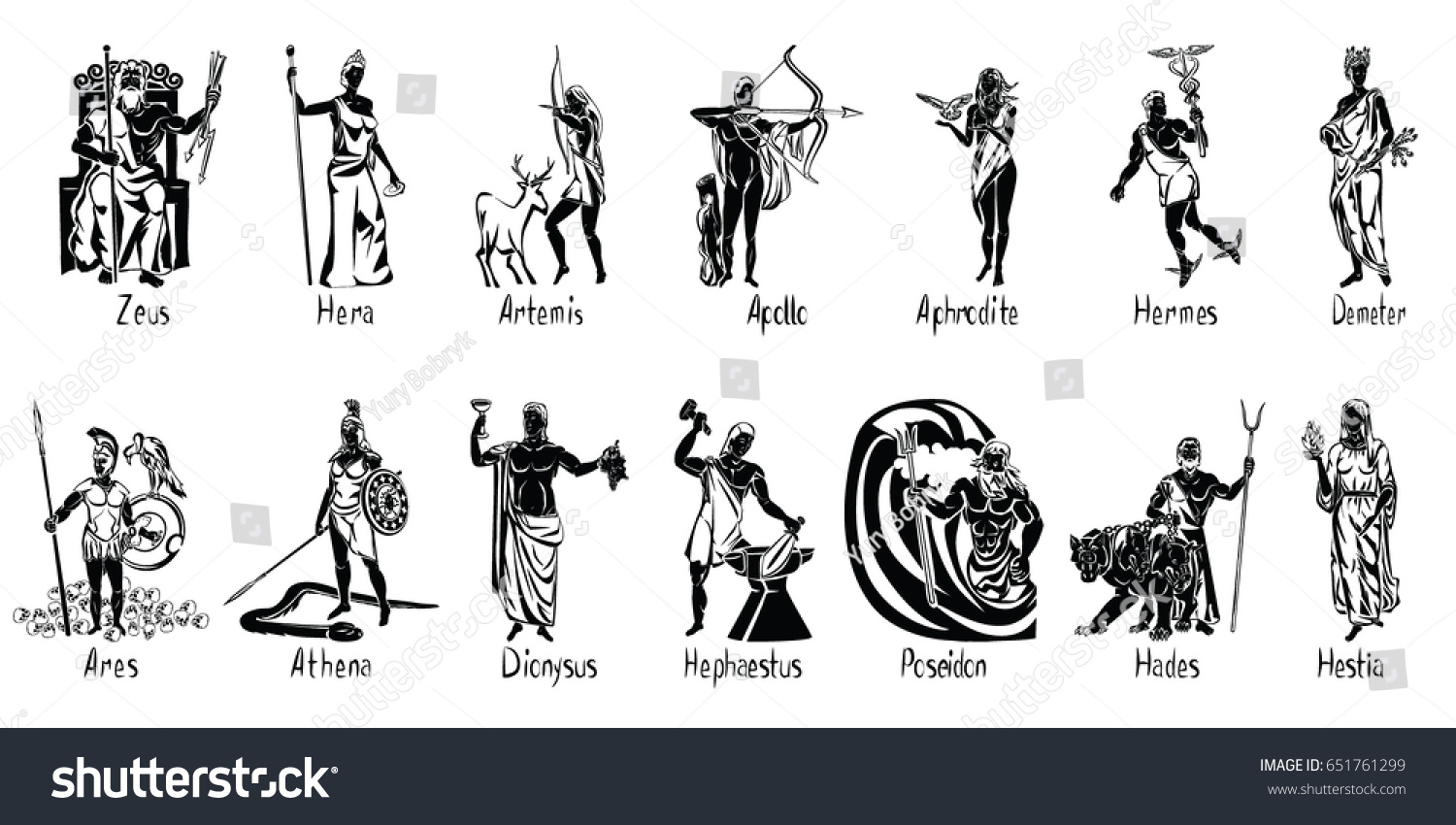 боги древней греции имена