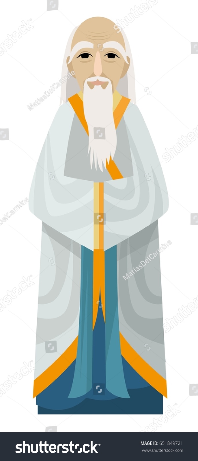 Great Chinese Philosopher Thinker Stock Vector (Royalty Free) 651849721 ...