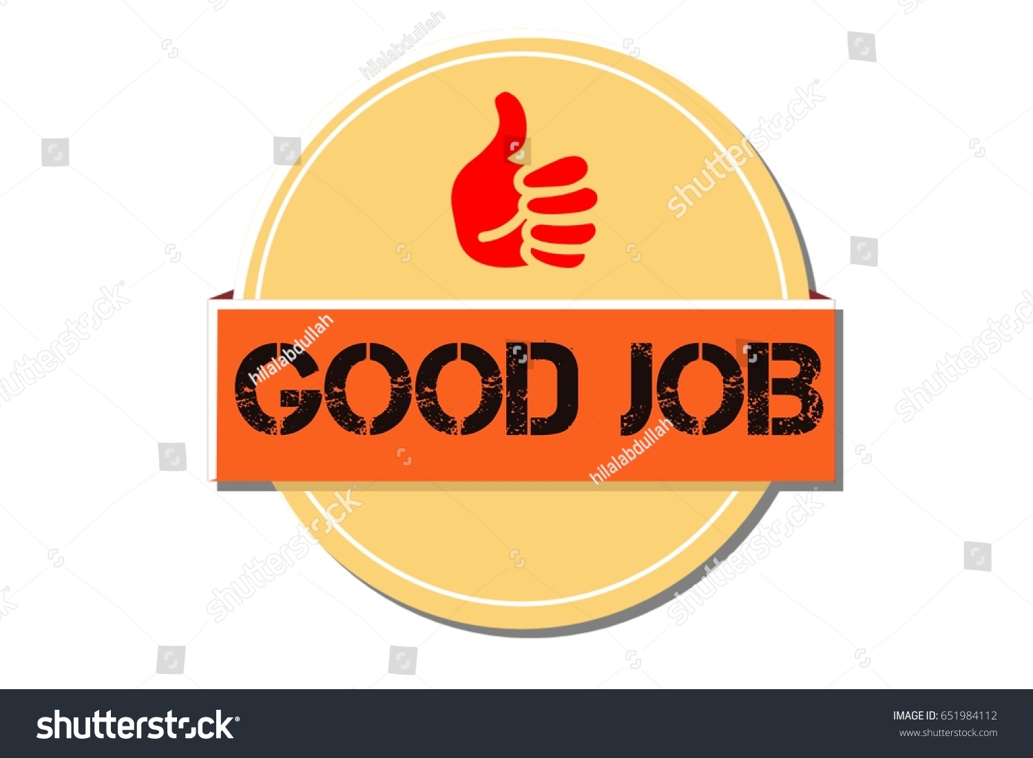 Good Job Stampsignsealthumbs Logo Design Stock Illustration 651984112 ...