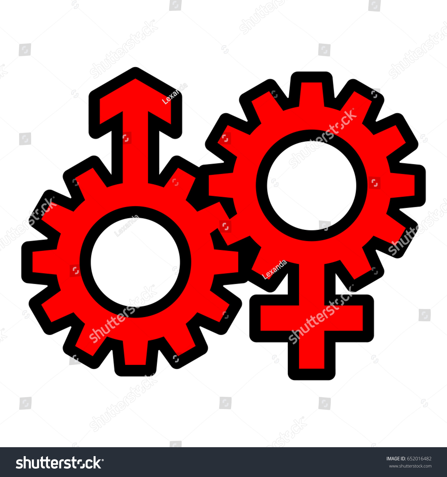 Men Woman Bring Into Play Each Stock Vector (Royalty Free) 652016482 ...