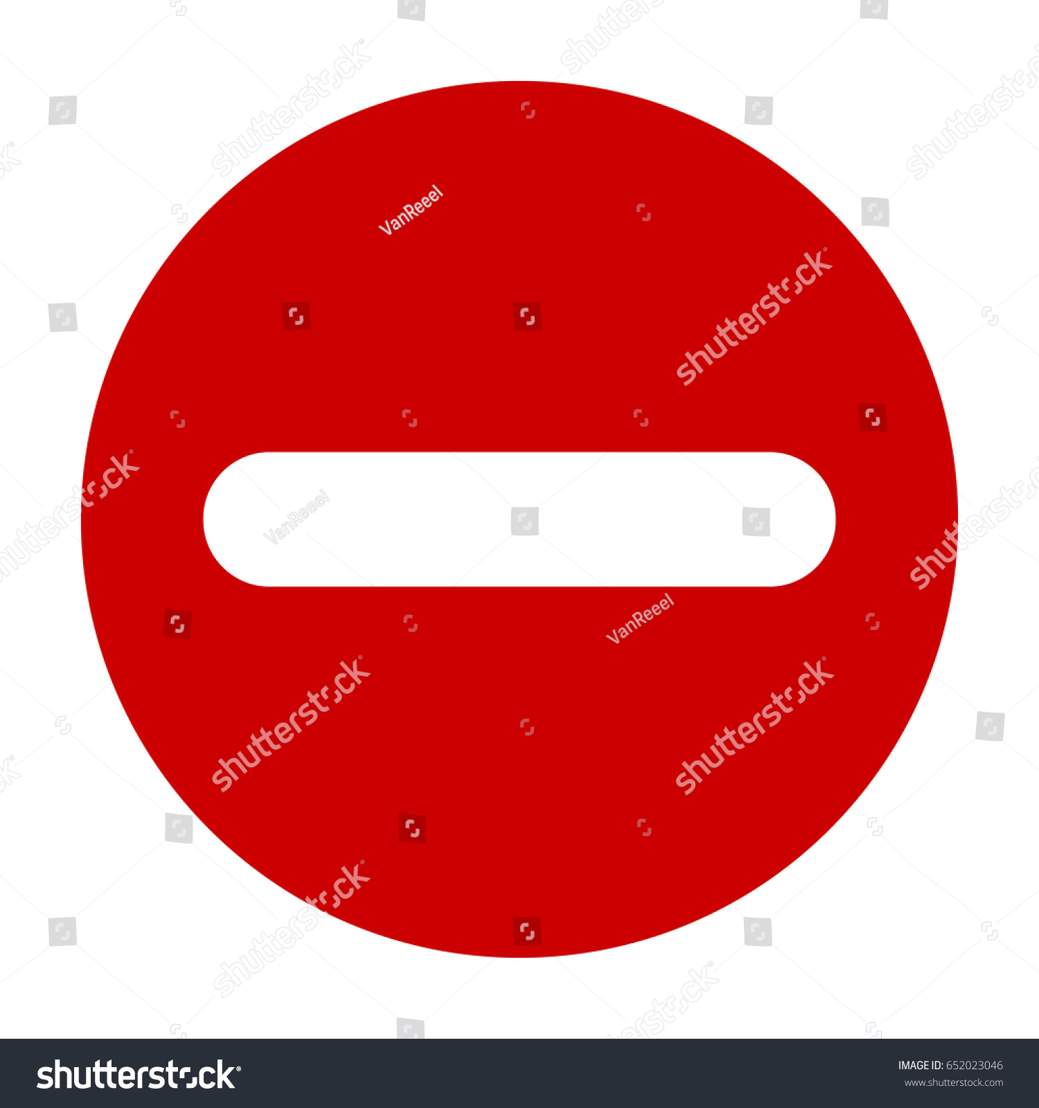 Flat Round Minus Sign Red Icon Stock Vector Royalty Free 652023046 Shutterstock 1396