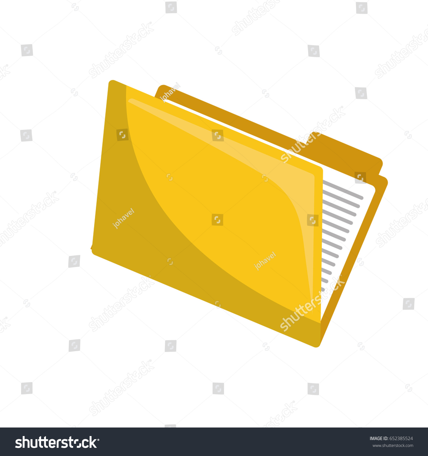 Documents Folder Icon Stock Vector (Royalty Free) 652385524 | Shutterstock