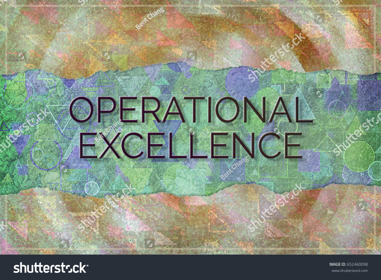 Operational Excellence Business Conceptual Colorful Background Stock ...