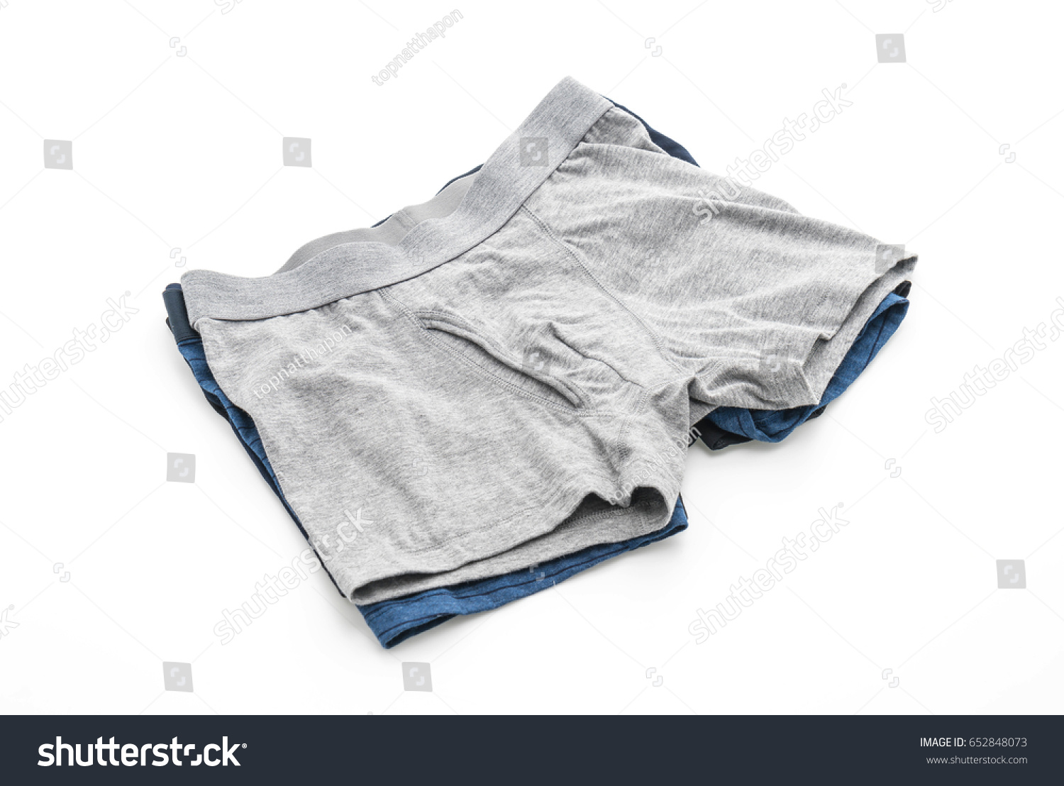 Men Underwear Isolated On White Background Stock Photo 652848073 ...