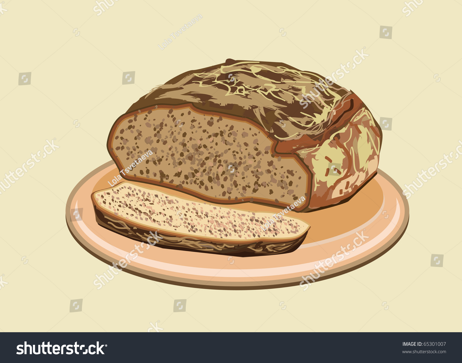 Хлебная корка рисунок