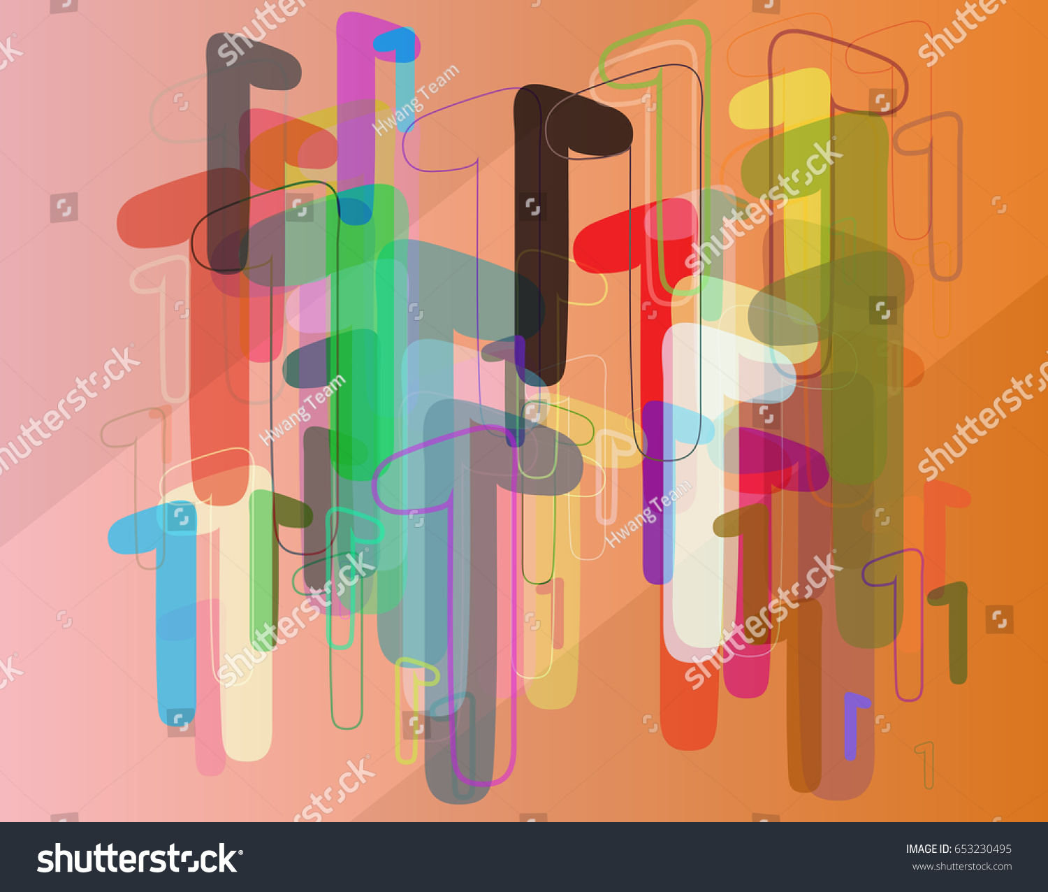 Number 1 Background Elements Stock Vector (Royalty Free) 653230495