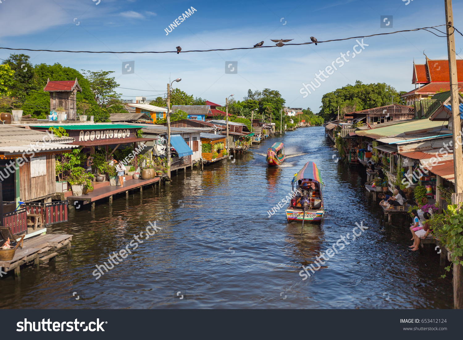 Bangkokthailandjune 3 2017the Long Tail Boat Stock Photo 653412124 ...