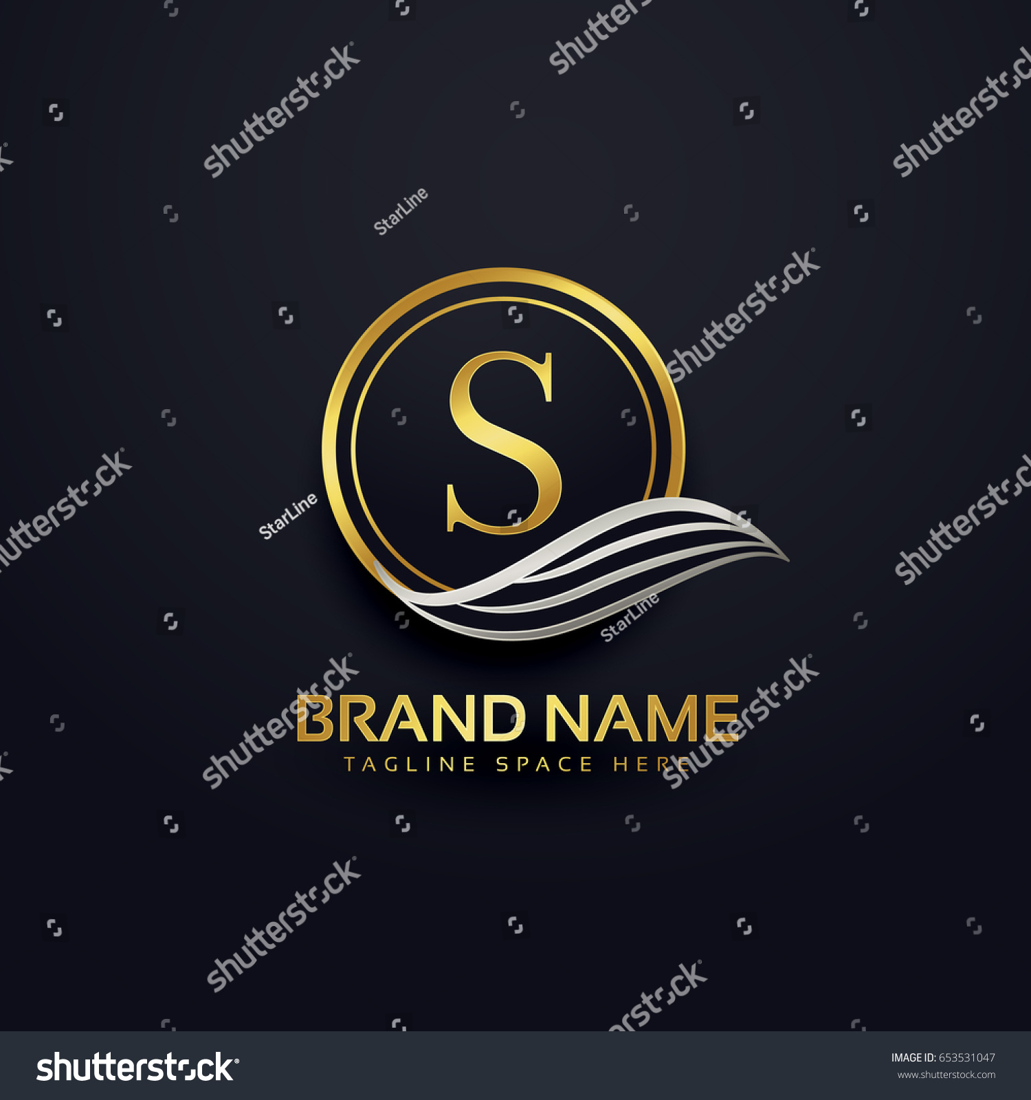 Letter S Creative Premium Logo Design Stock Vector (Royalty Free ...