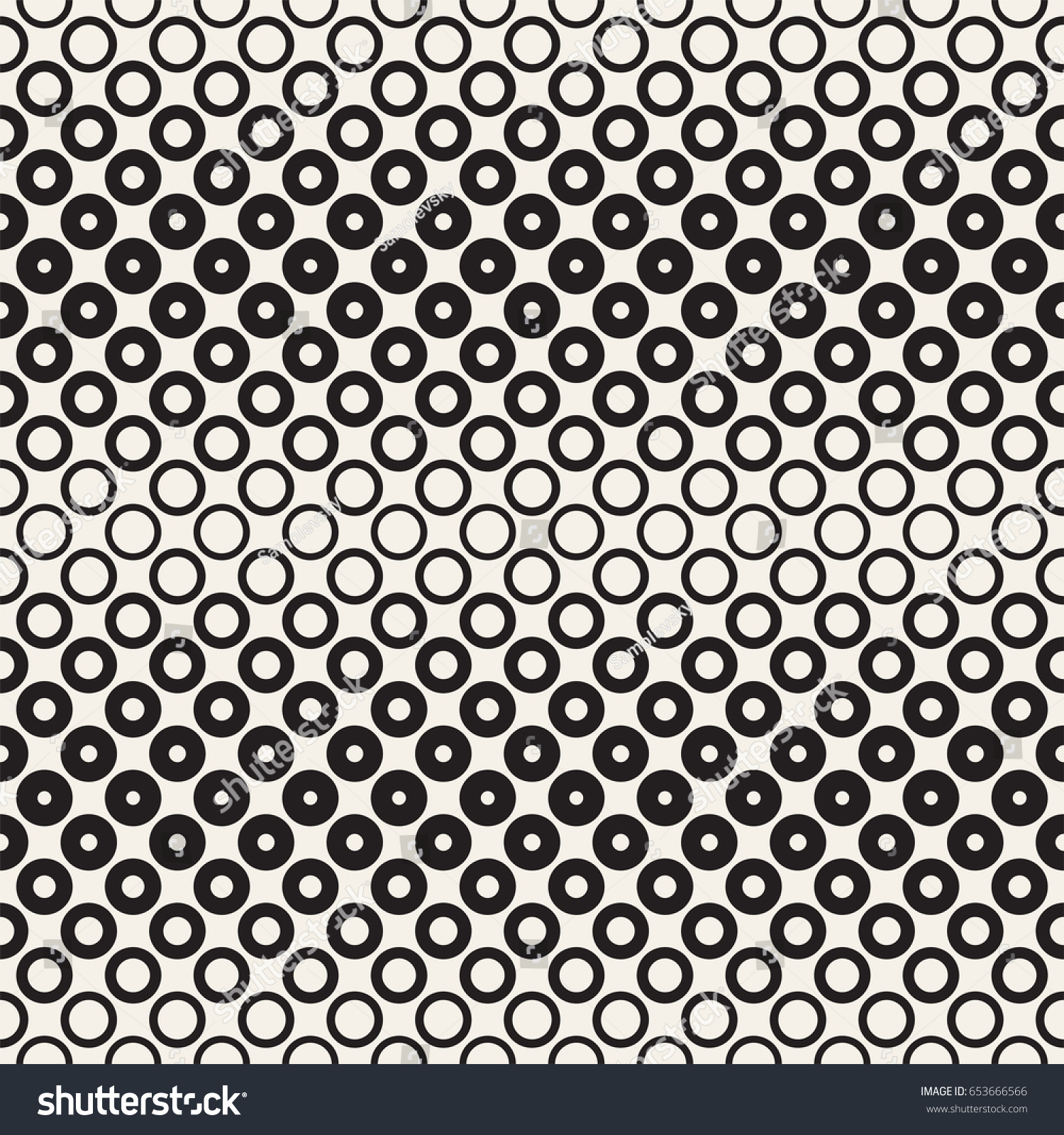 Abstract Black White Ring Pattern Background Stock Vector (Royalty Free ...