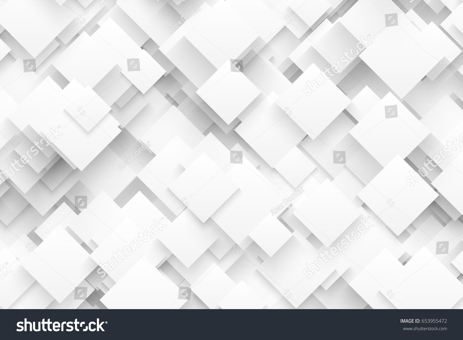 Abstract 3d Vector Technology White Background Stock Vector (Royalty ...