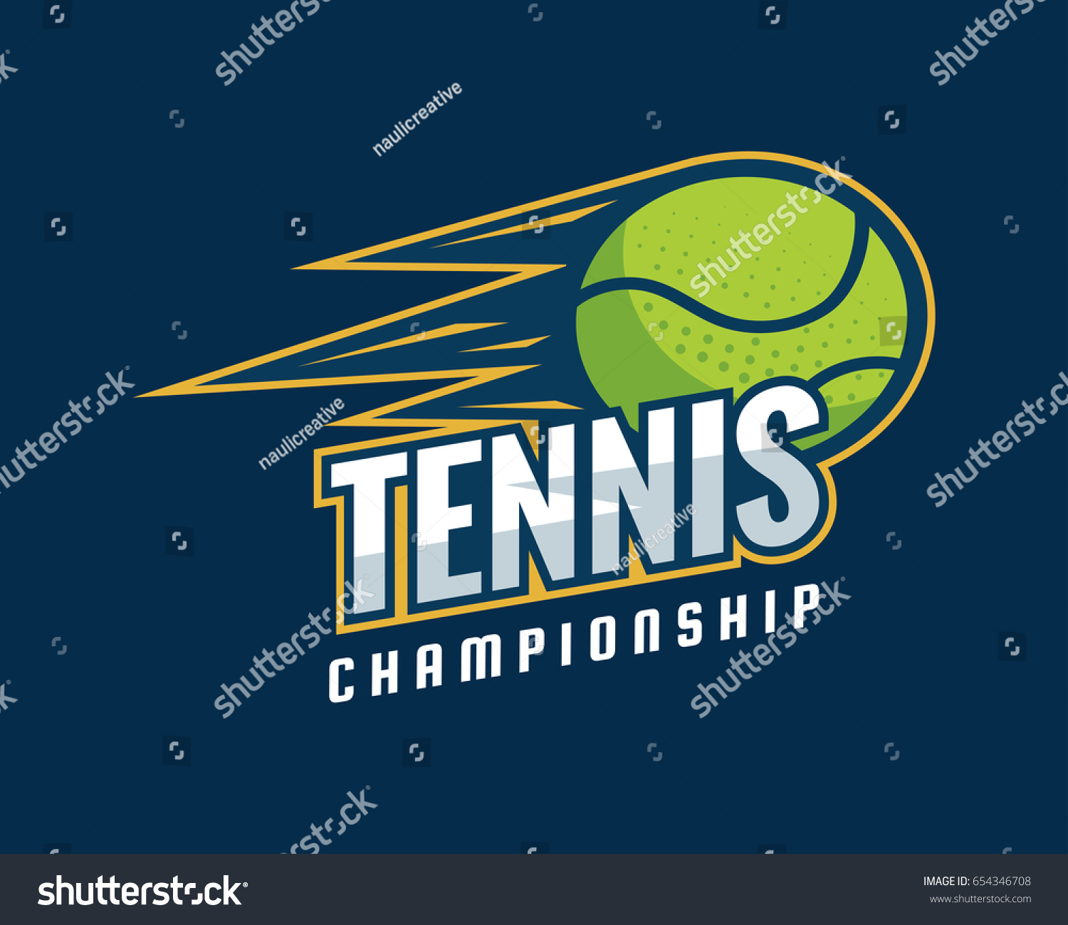 Modern Professional Sports Badge Logo Tennis Stock Vector (Royalty Free ...