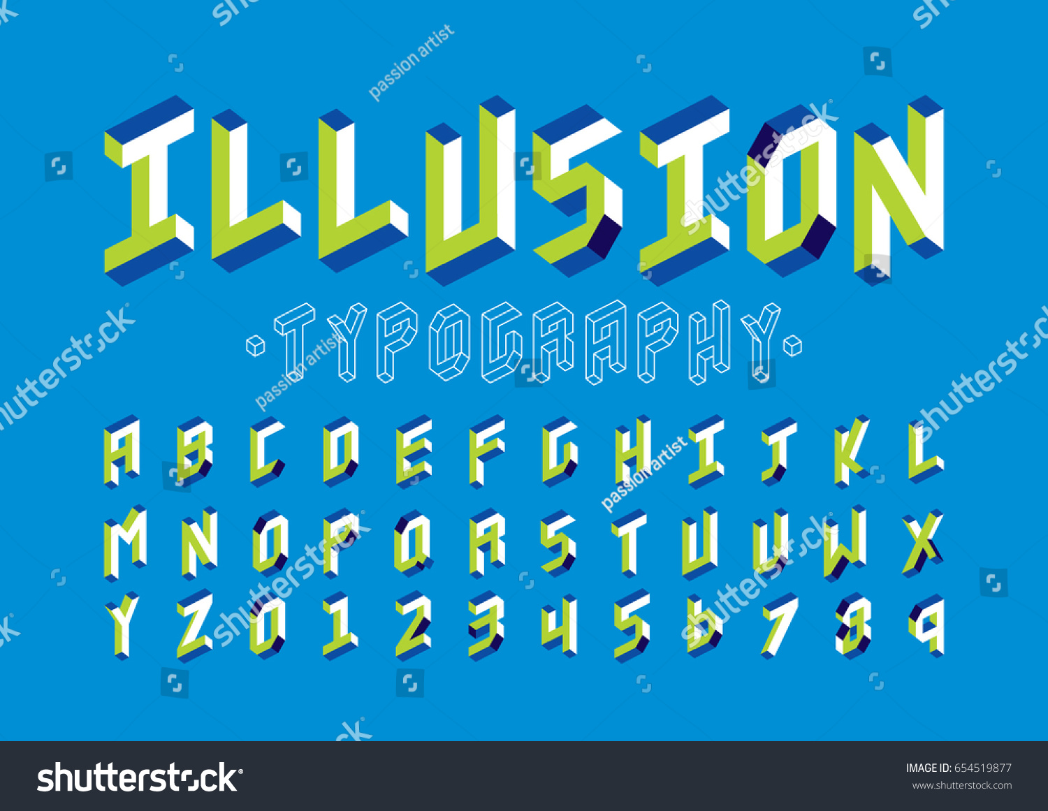 Vector Modern Abstract Font Alphabet Stock Vector Royalty Free 654519877 Shutterstock