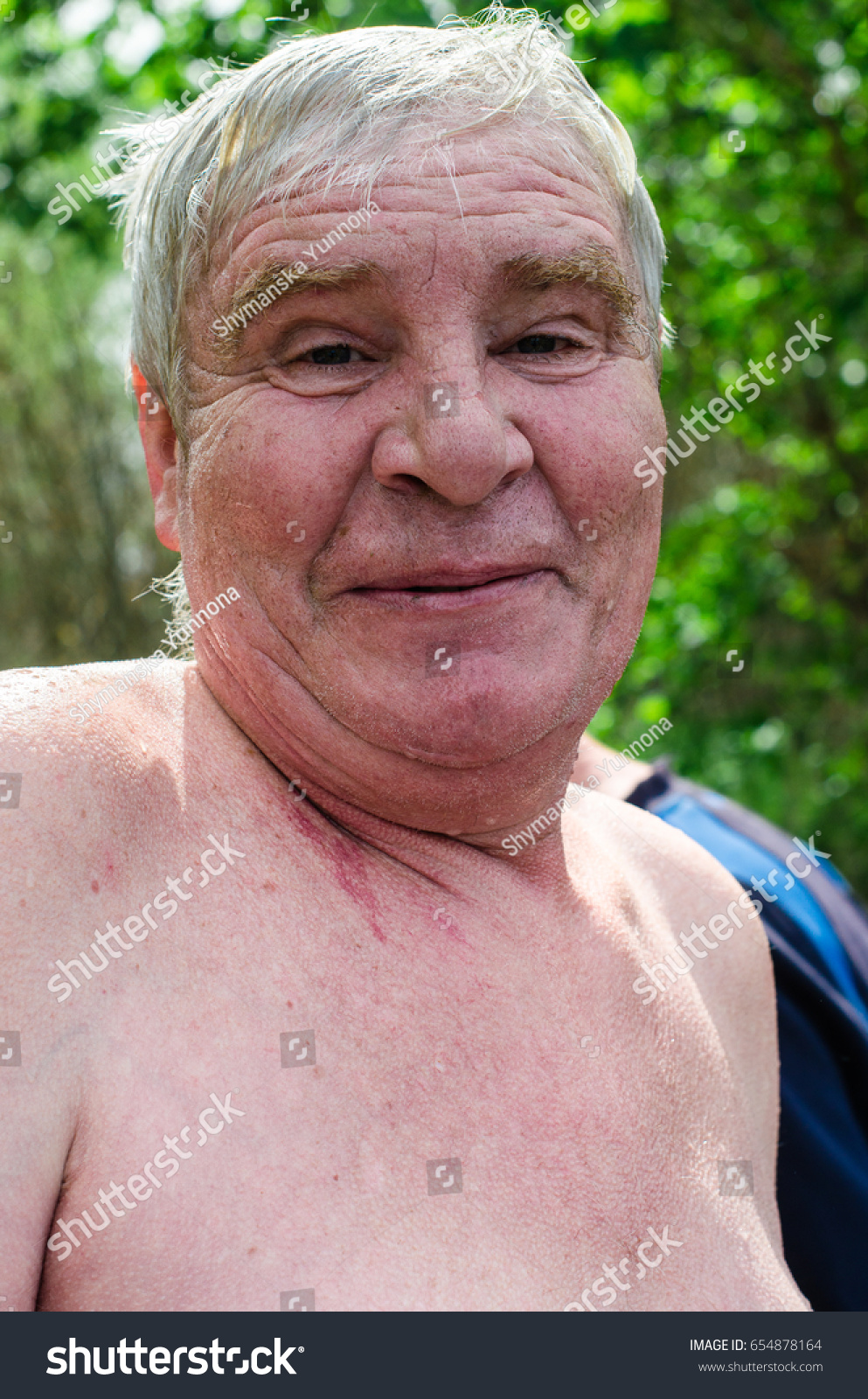 Dangers Alcohol Old Man Chubby Face photo