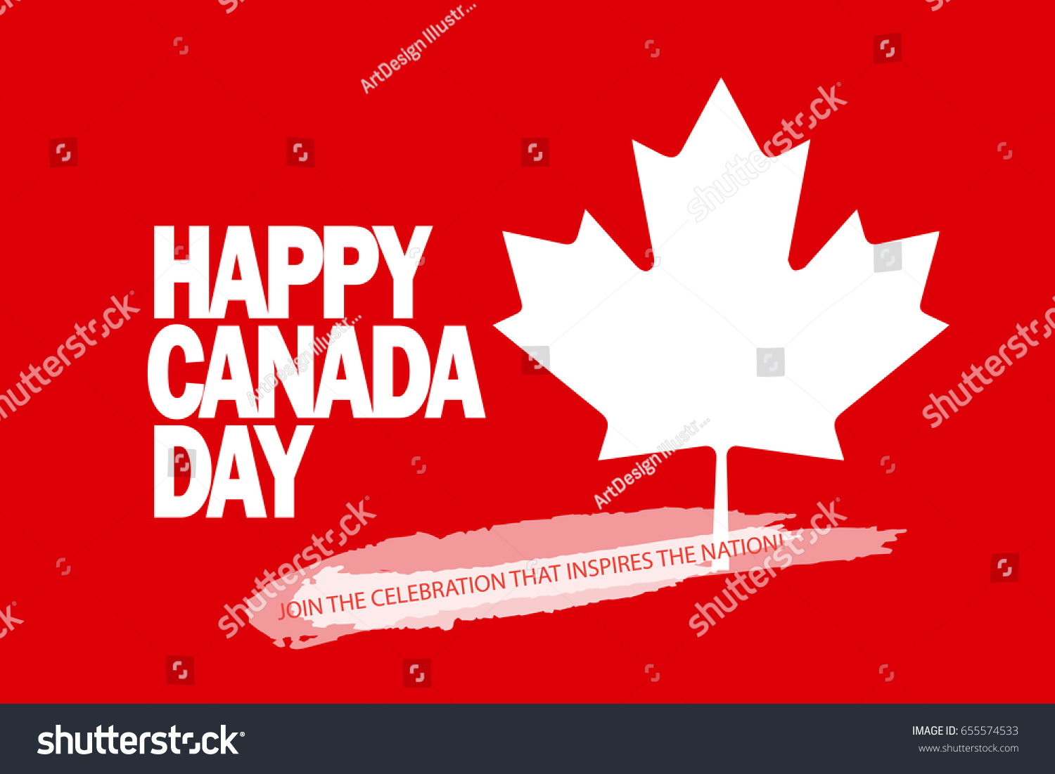 Happy Canada Day Greeting Card Poster Stock Vector Royalty Free 655574533 Shutterstock 0014