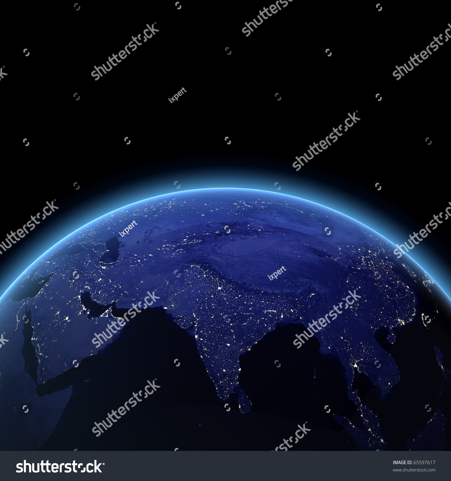 India 3d Render Maps Nasa Imagery Stock Illustration 65597617 ...