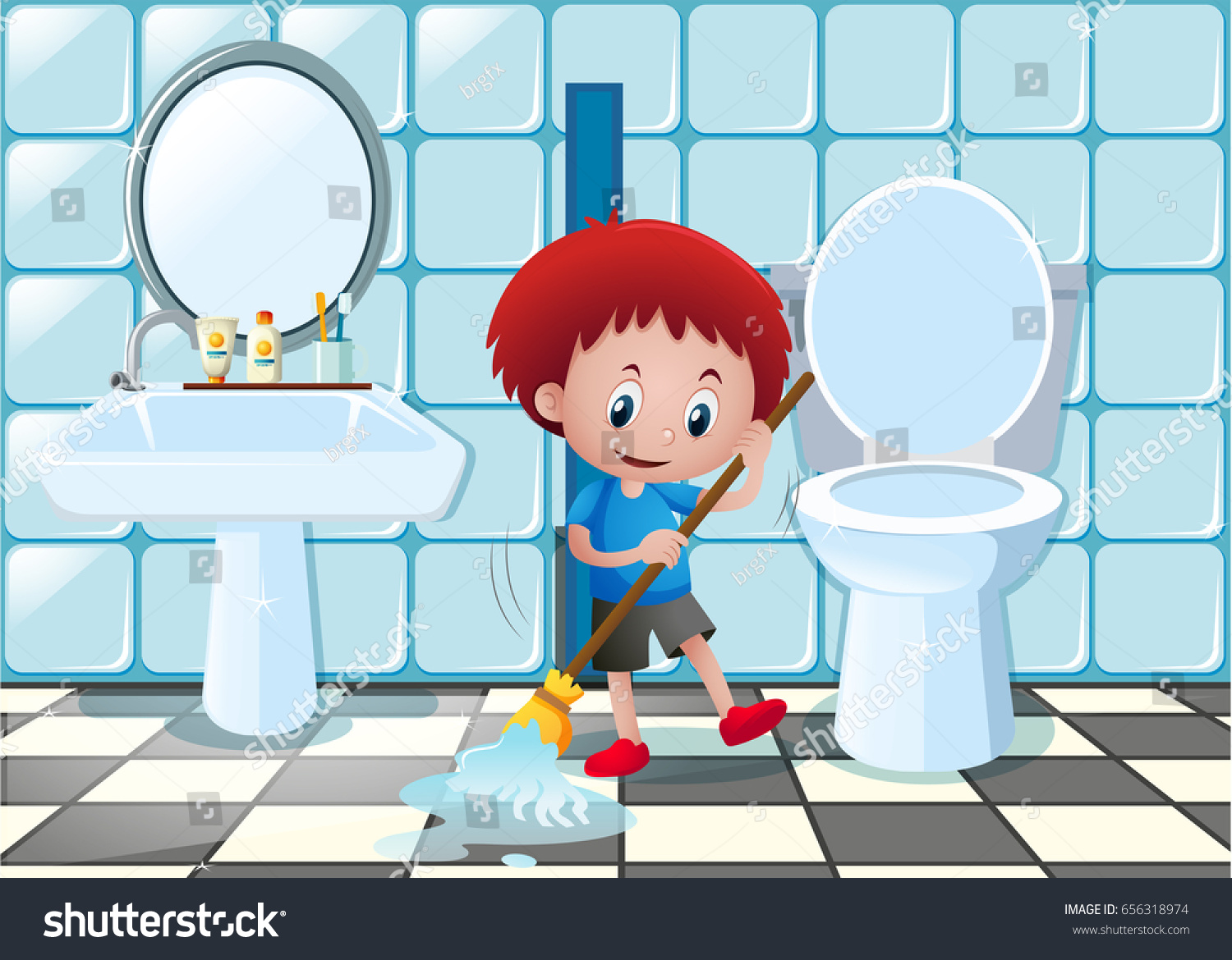 Детка для уборки ванной комнаты