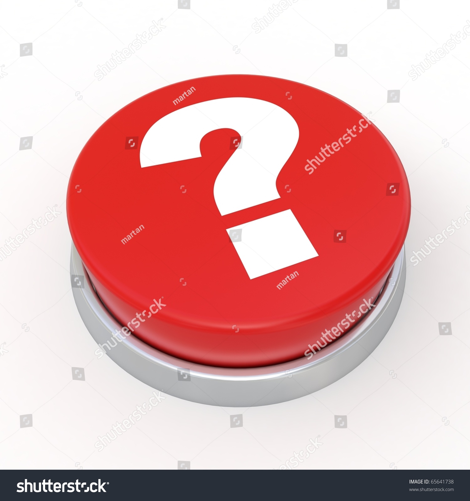 3d Red Button Question Mark Stock Illustration 65641738 | Shutterstock