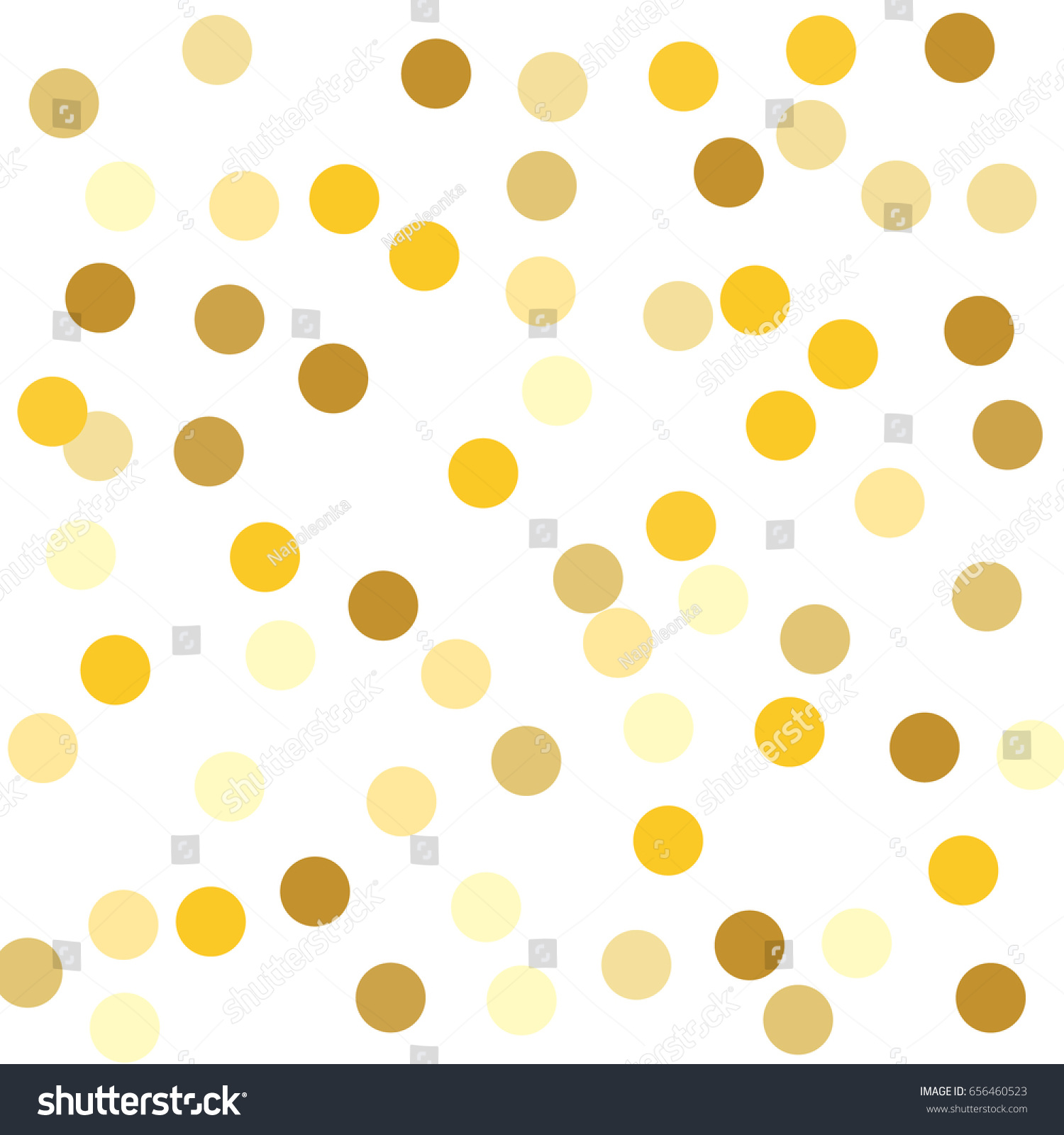 Gold Background Yellow Gold Circles On Stock Vector (Royalty Free ...