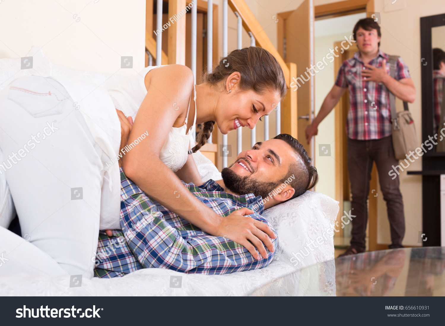 Husband Watching Cheating Wife