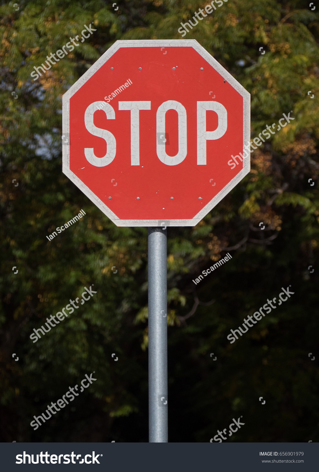 Stop Sign Post Stock Photo 656901979 | Shutterstock