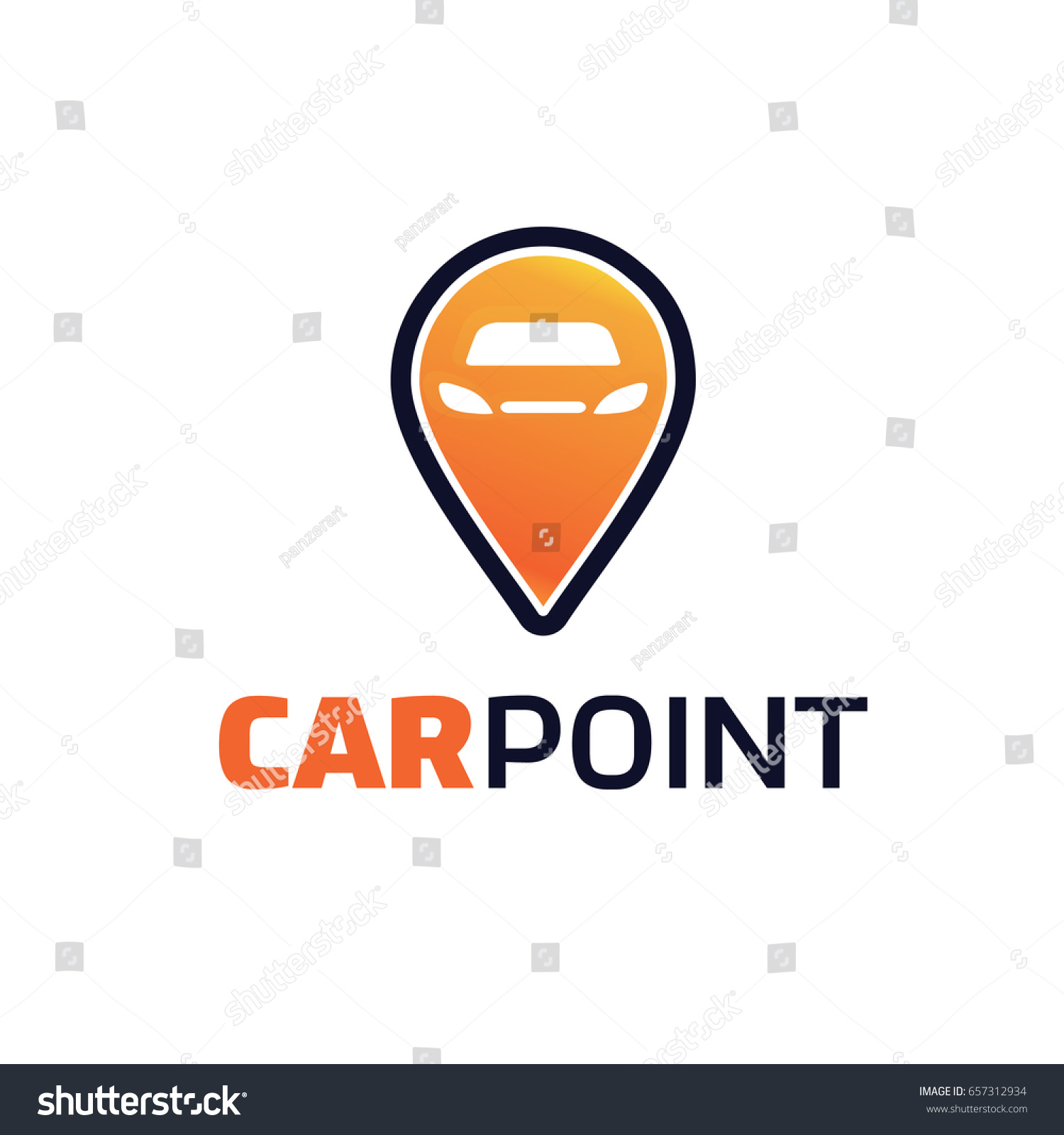 Car Point Logo Template Designs Stock Vector (Royalty Free) 657312934 ...