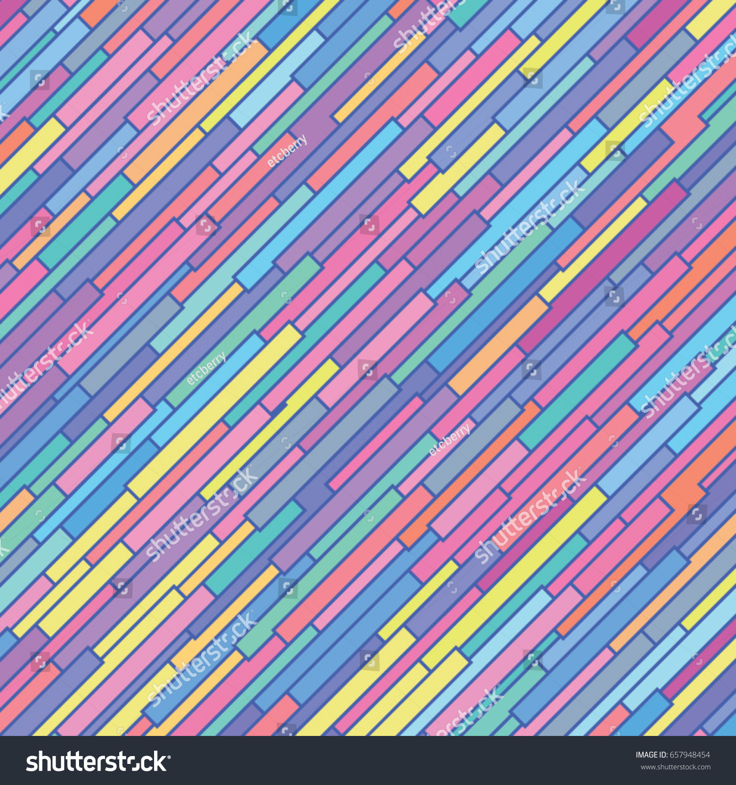 Vector Color Rectangle Pattern Geometric Background Stock Vector ...