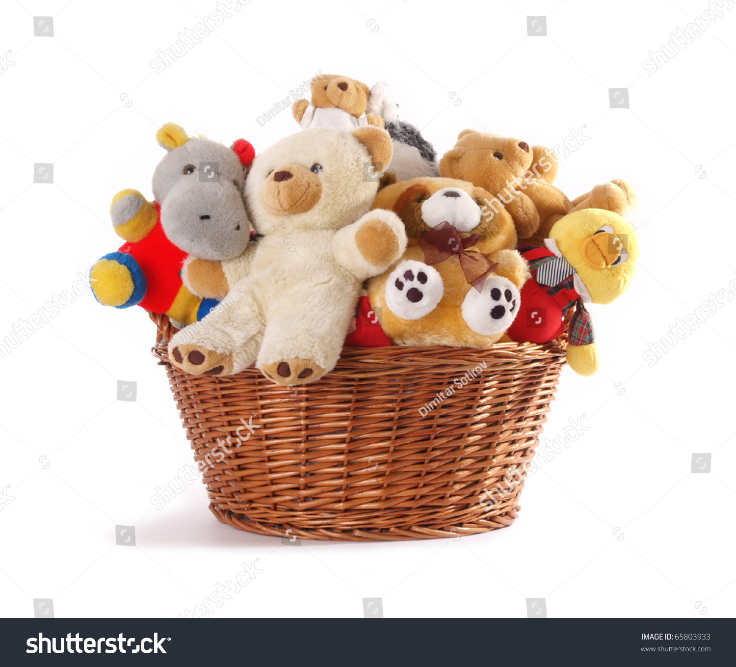 stuffed animal basket