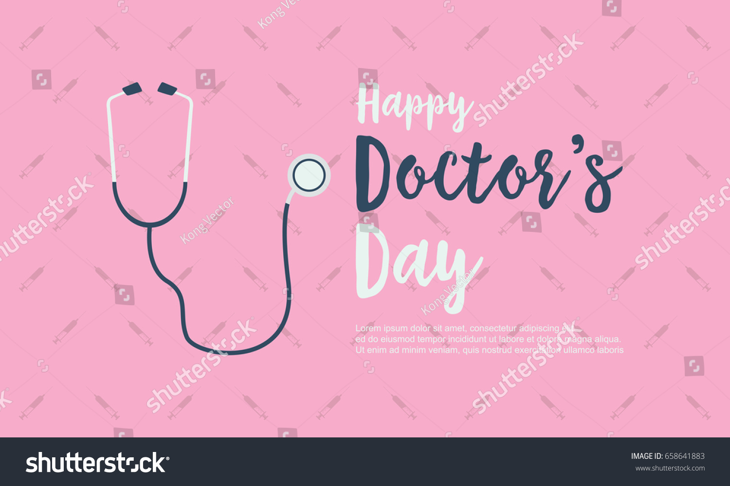 Happy Doctor Day Vector Illustration Stock Vector (Royalty Free ...