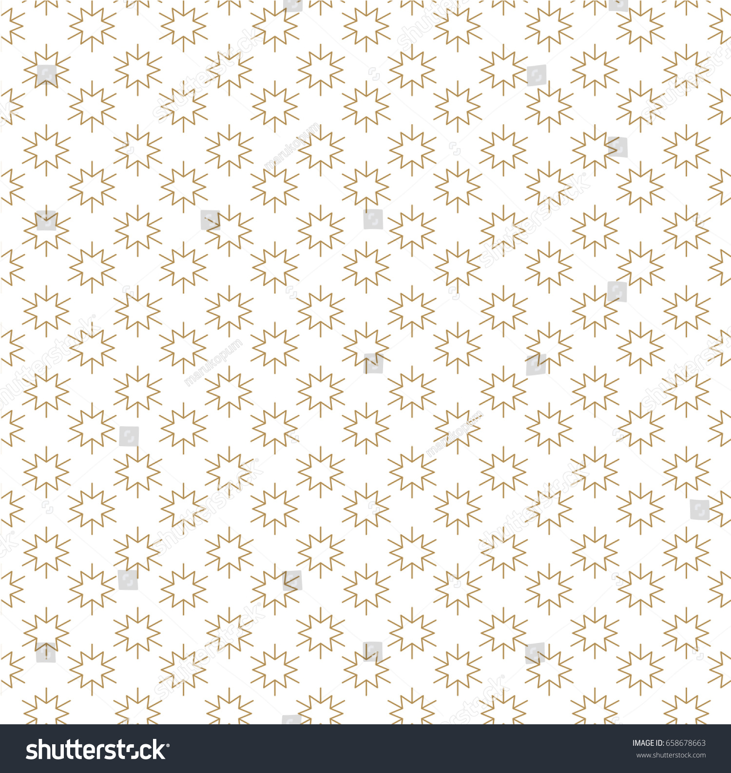 Japanese Seamless Pattern Gold Geometric On Stock Vector (Royalty Free ...