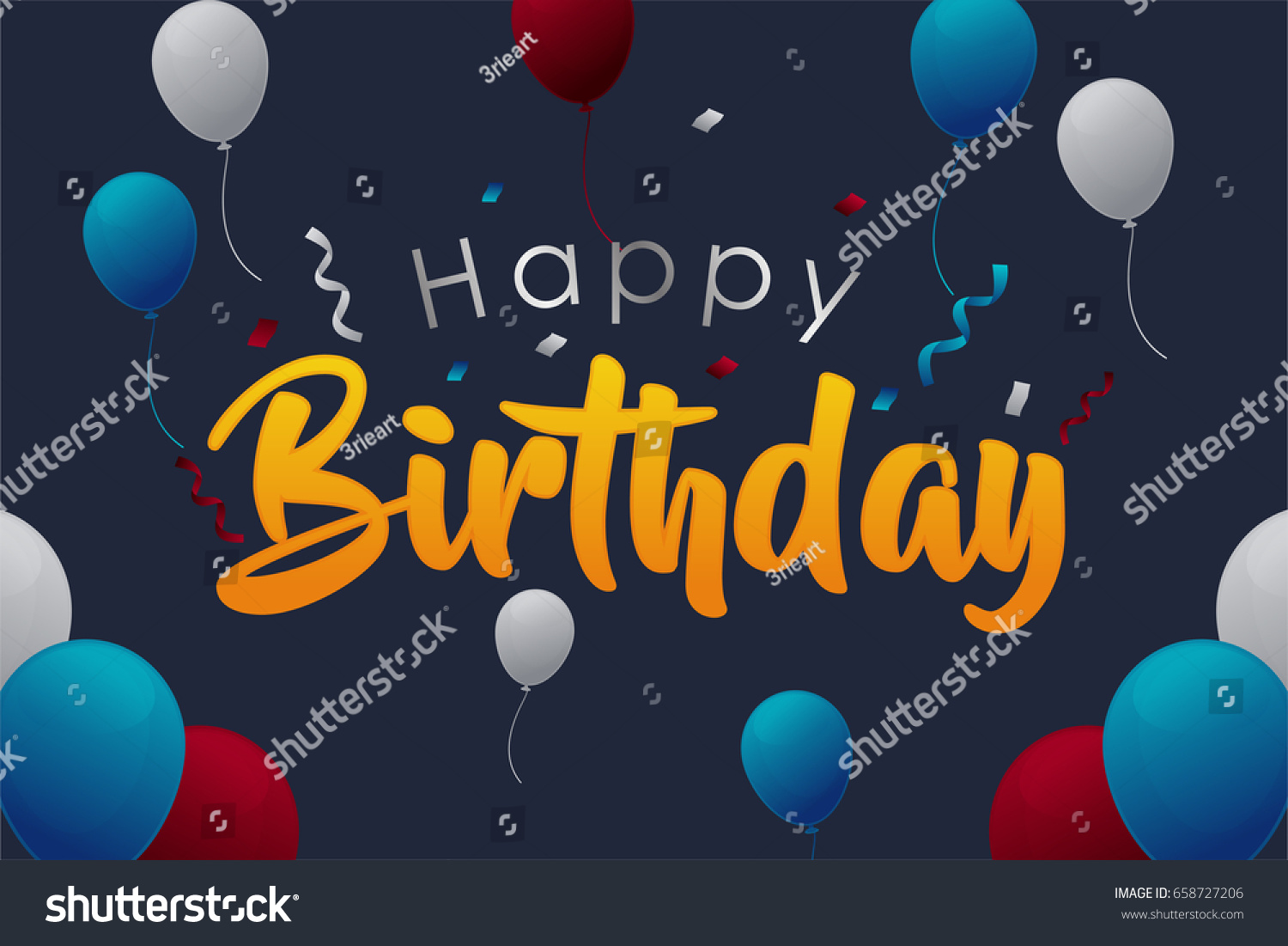 Happy Birthday Letter Design Greeting Cards Stock Vector (Royalty Free ...