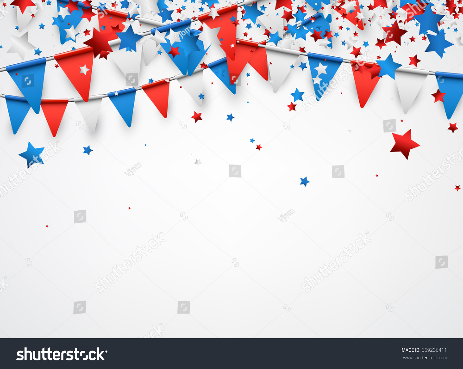 Usa Background Colorful Stars Flags Vector Stock Vector (Royalty Free ...