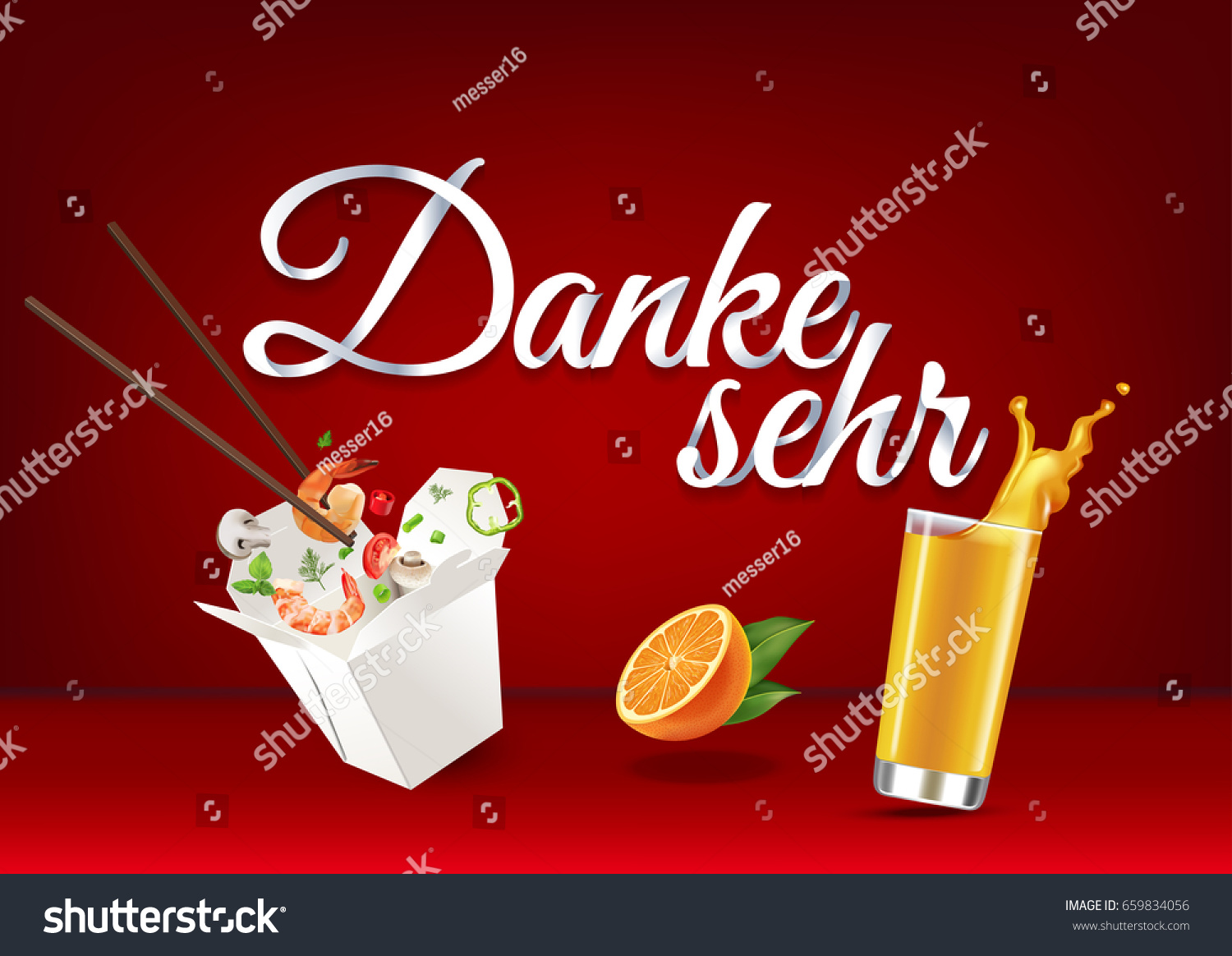 thank-you-german-language-paper-hand-stock-vector-royalty-free