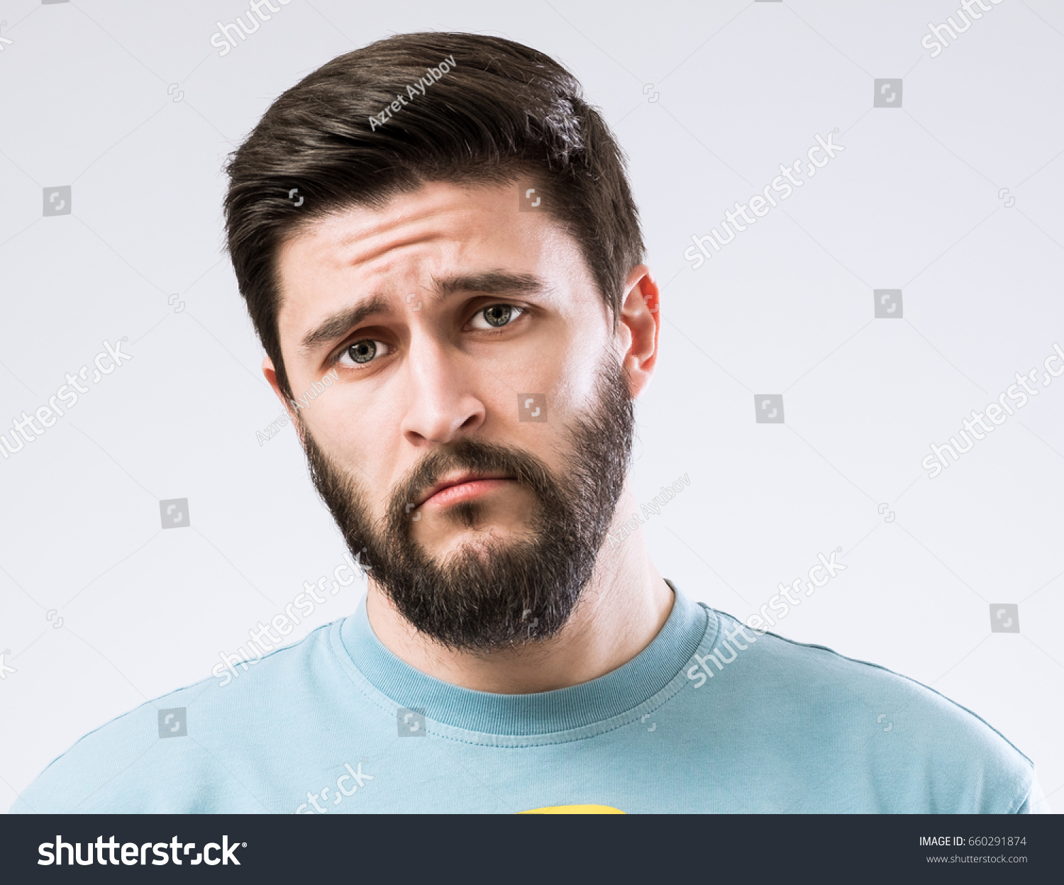 Portrait Miserable Unhappy Man Stock Photo 660291874 | Shutterstock