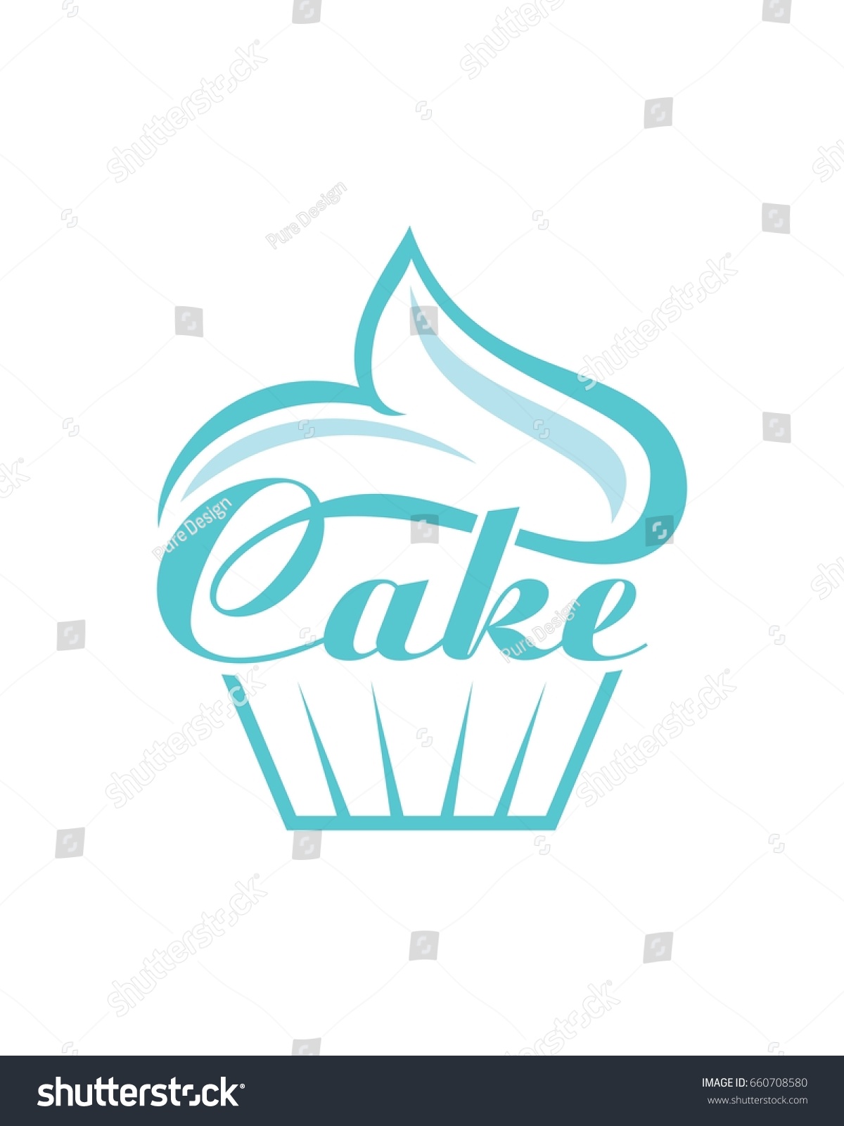 Cake Logo Bakery Logo Delicious Cake Stock Vector (Royalty Free ...