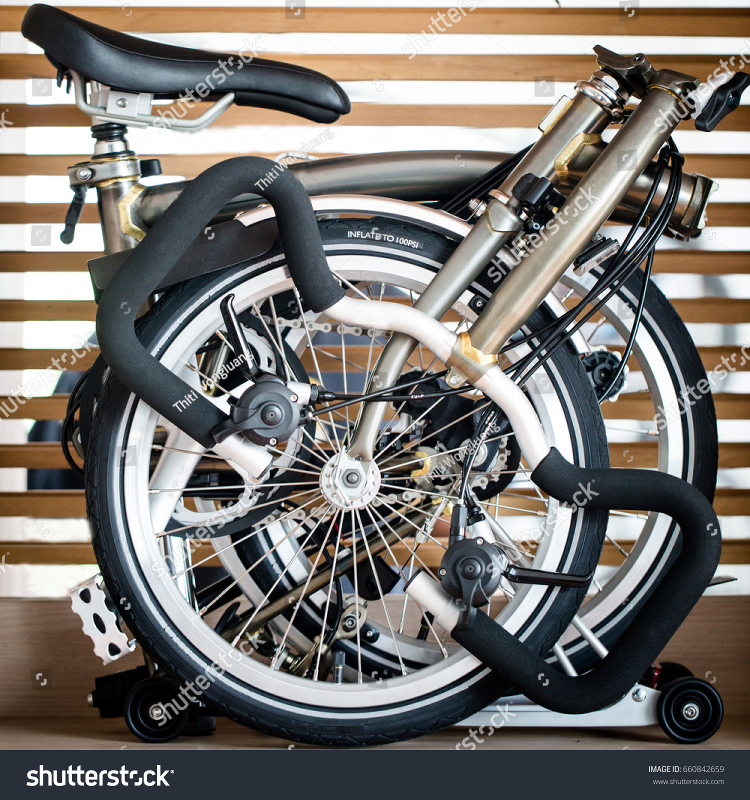 butterfly handlebar folding bike