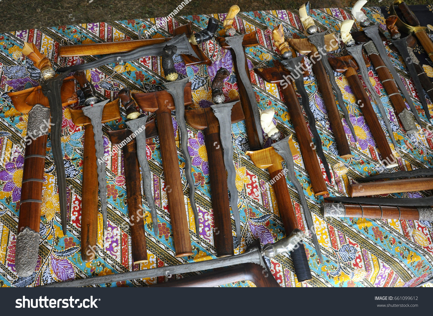 Keris Traditional Weapon Malay Community Malaysia Stock Photo 661099612