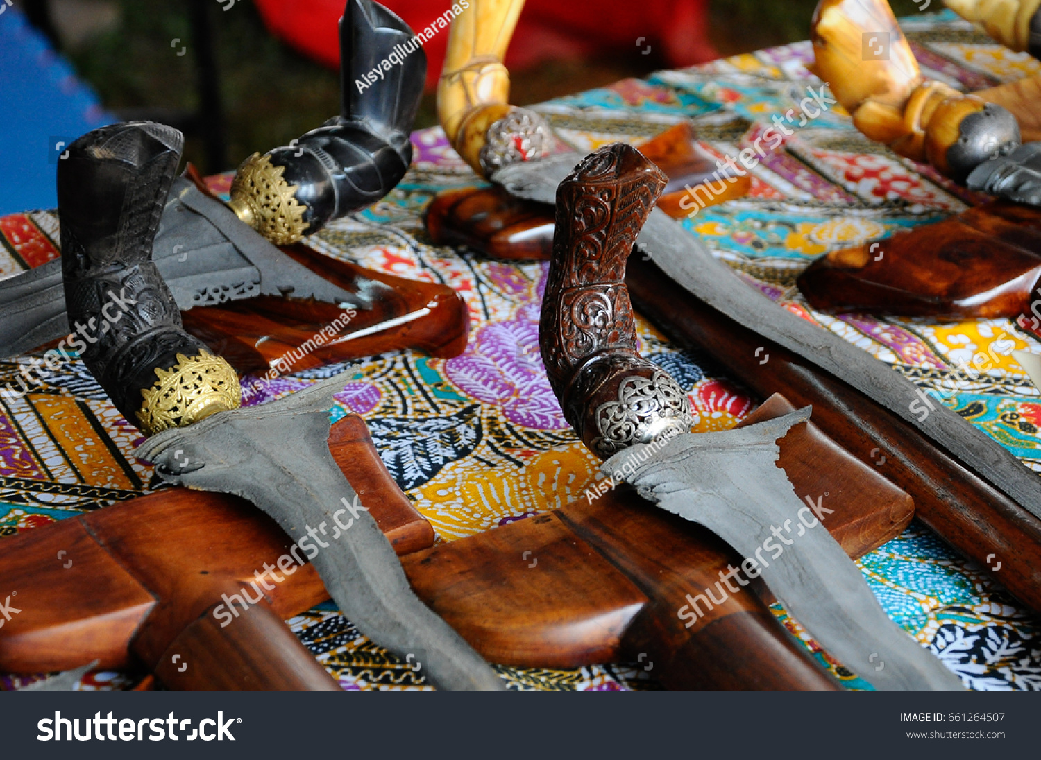 Keris Traditional Weapon Malay Community Malaysia Stock Photo 661264507