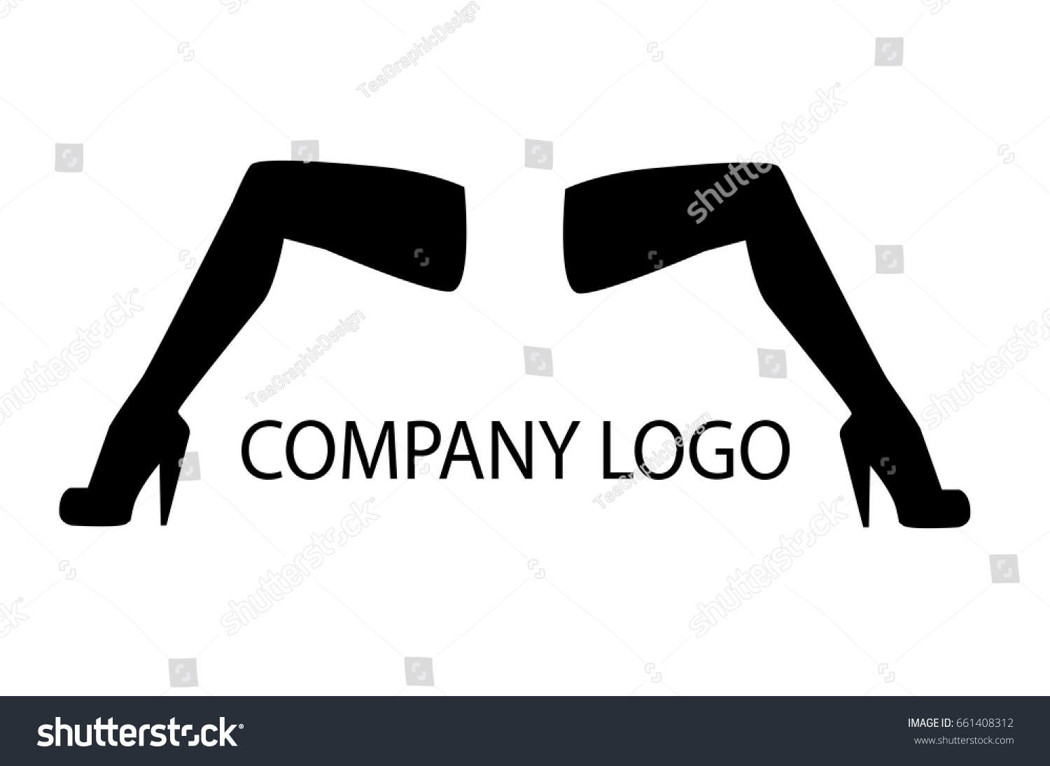 Sexy Legs Woman Company Logo Vector เวกเตอร์สต็อก ปลอดค่าลิขสิทธิ์ 661408312 Shutterstock 