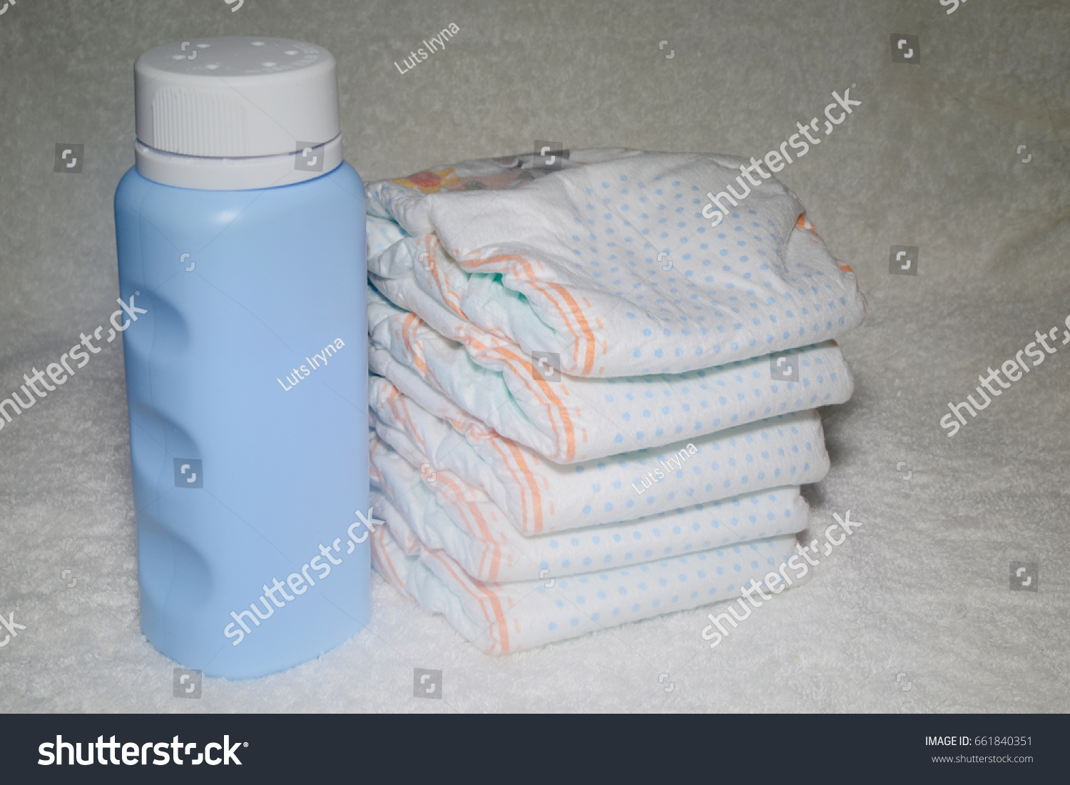 Baby Powder Diapers Stock Photo Shutterstock