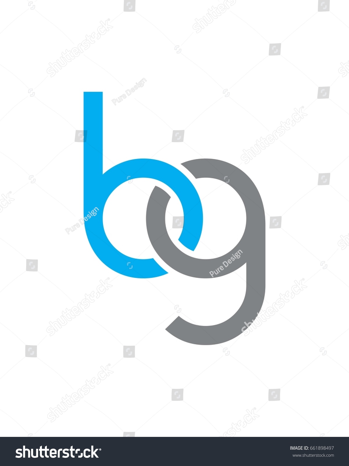 Bg Initials Logo Stock Vector (Royalty Free) 661898497 | Shutterstock