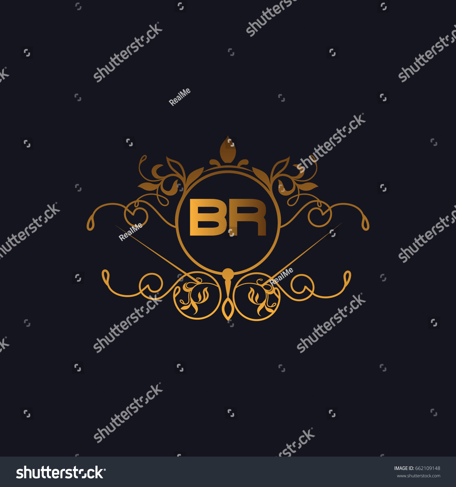 B R Logo Stock Vector (Royalty Free) 662109148 | Shutterstock