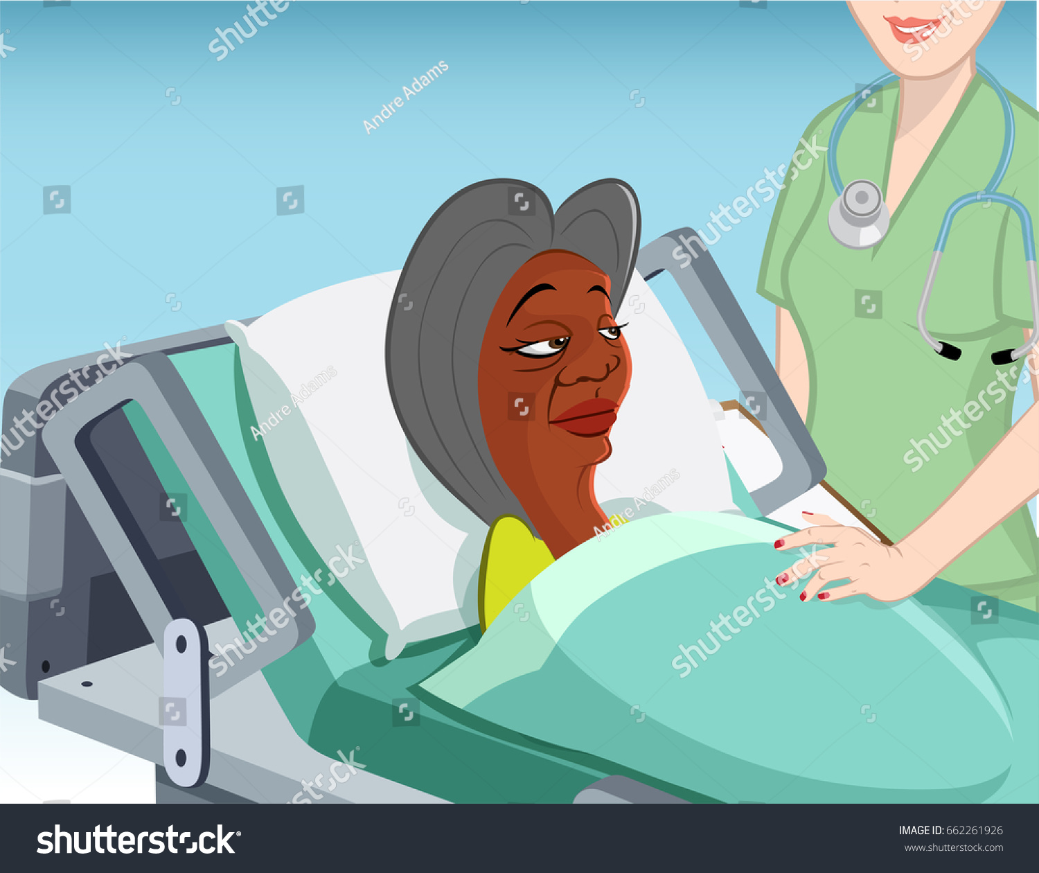 cartoon-vector-illustration-nursing-home-patient-stock-vector-royalty