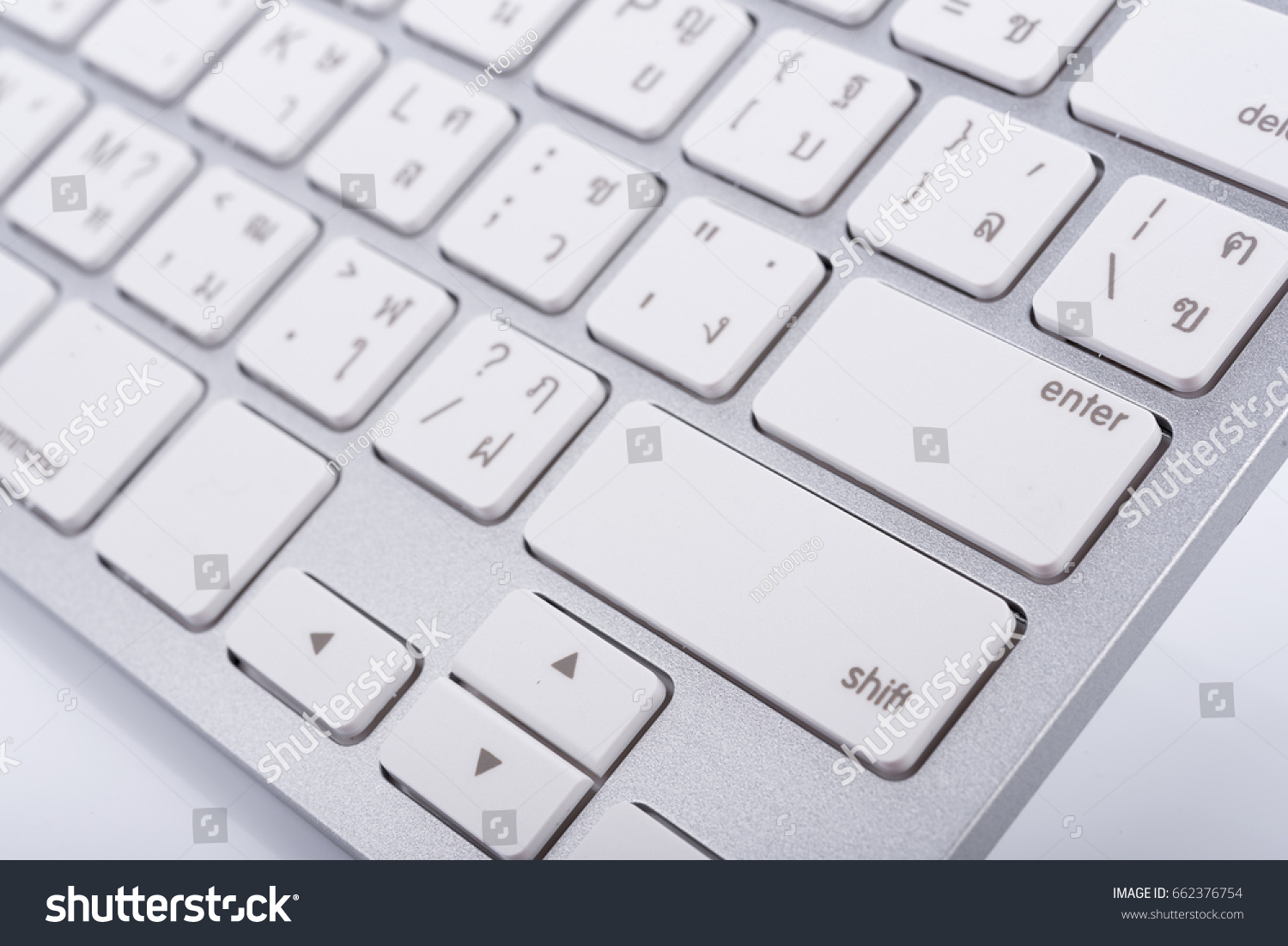 White Wireless Keyboard Top View Keys Stock Photo 662376754 | Shutterstock