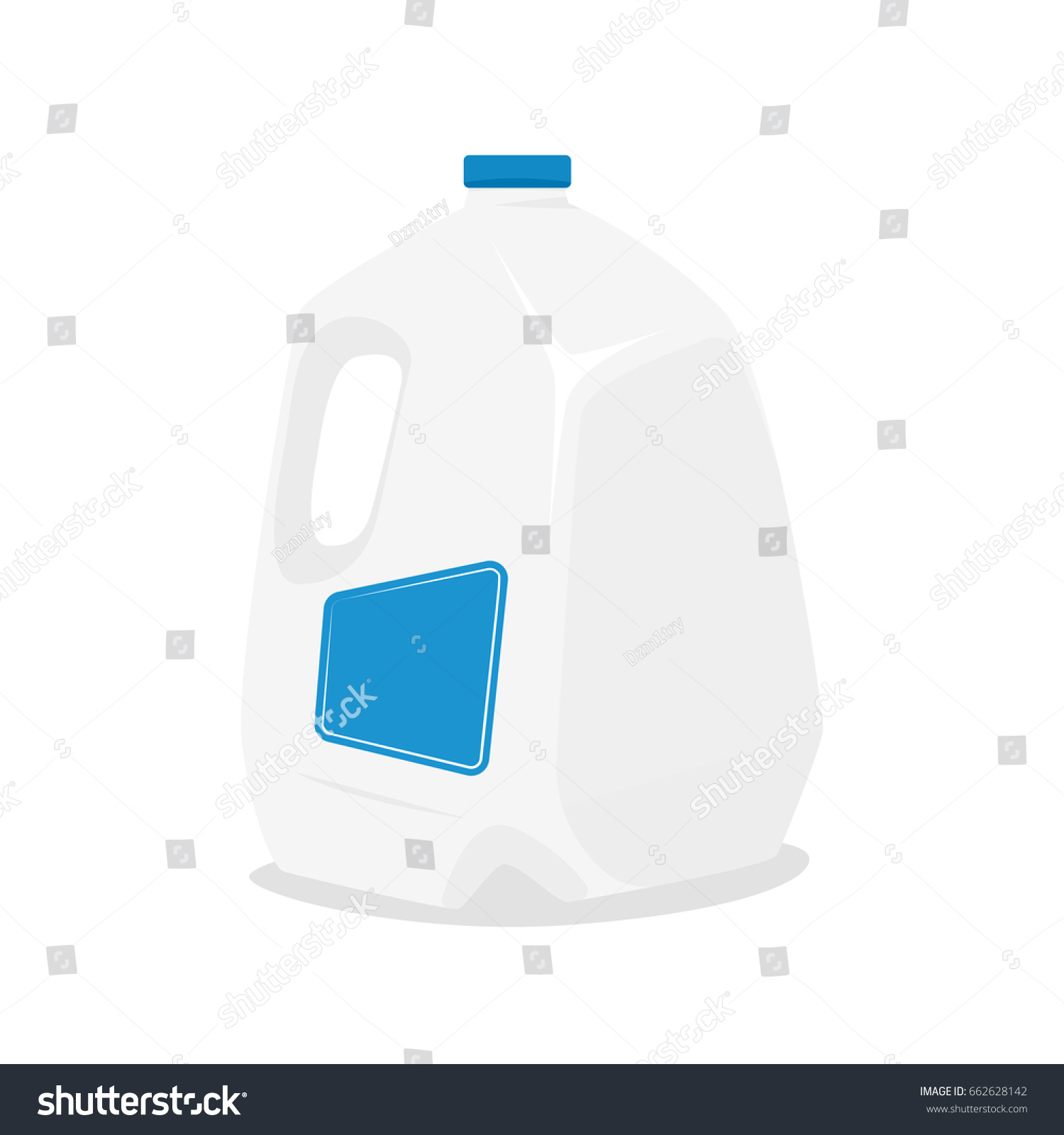 Gallon Milk Vector Illustration Isolated On Stock Vector (Royalty Free